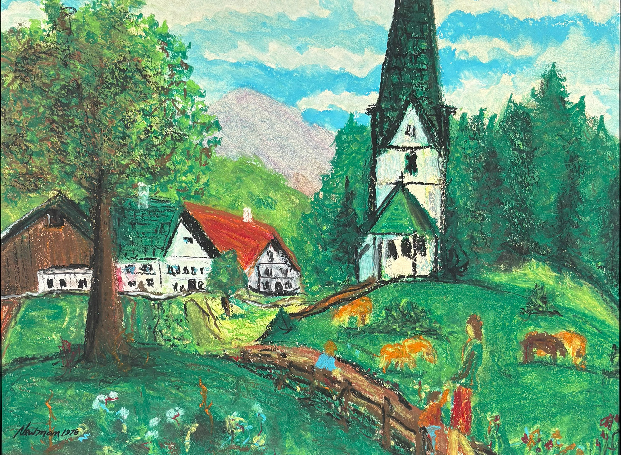 Quaint Village In The Valley by Scott Newman